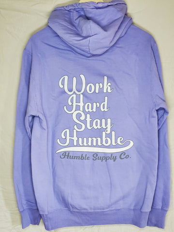 Retro Work Hard Pullover Hoodie